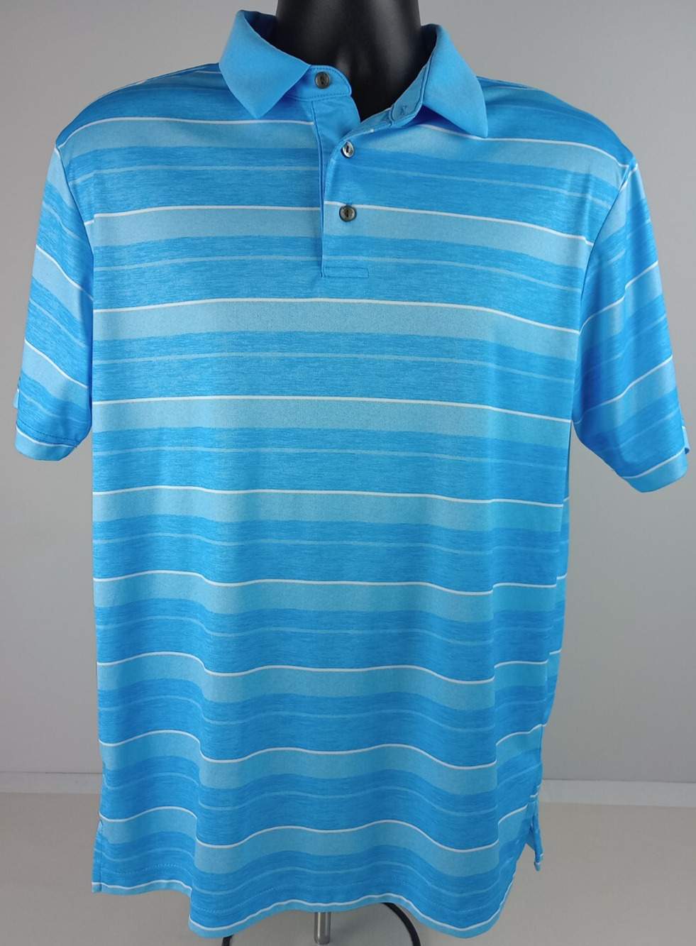 Ben Hogan Performance Men's Size m Light Blue Soft Short Sleeve Polo Shirt